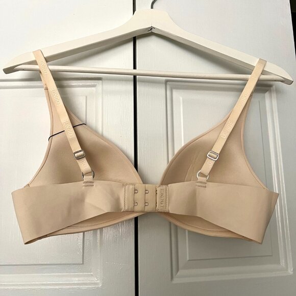 NWT - Lounge Brand Women's No-underwire Plunge Bra - Medium - Cream - Picture 2 of 4